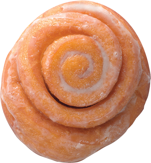 Cinnamon Roll - Cinnamon Roll Top View Png (711x711), Png Download