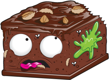 Barf Brownie - Grossery Gang Series 2 Untasty Treats (412x406), Png Download