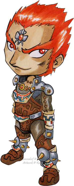 Chibi Ganondorf By Ranefea - Ganon Chibi (351x743), Png Download