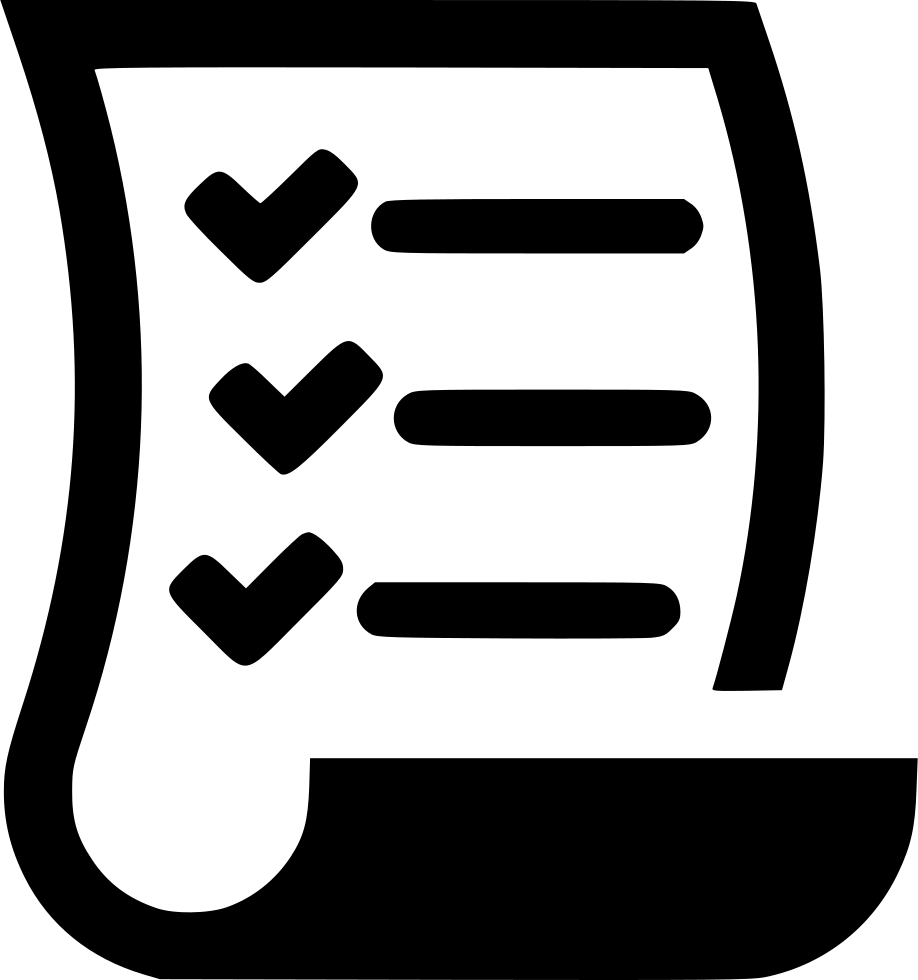 List Icon Png - List Icon White Png (918x980), Png Download