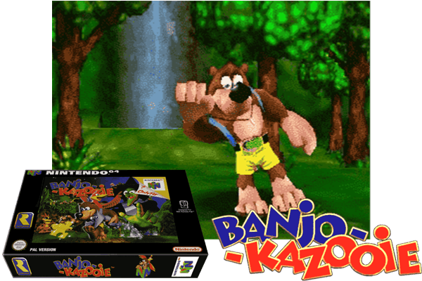 Banjo Kazooie Image - Banjo Kazooie ~ N64 Nintendo 64 Game Cartridge (600x400), Png Download