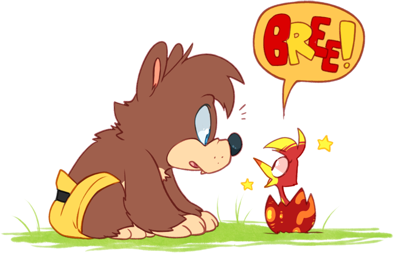 Tiny Instruments By Miikanism On Deviantart - Banjo Kazooie Young Fanart (800x580), Png Download