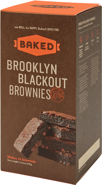 Home Shop Mixes Brownies Brooklyn Blackout Brownies - Brooklyn (1345x760), Png Download
