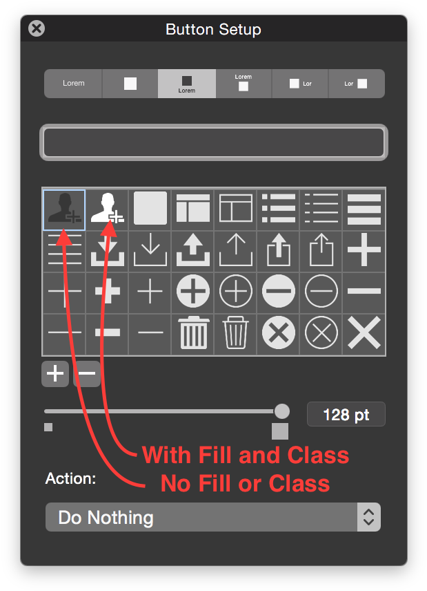Filemaker Fill Vs No Fill - Custom Buttons Filemaker Pro (628x864), Png Download