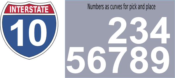 Freeway Clipart Interstate Sign - Interstate 10 Sign Clip Art (600x270), Png Download