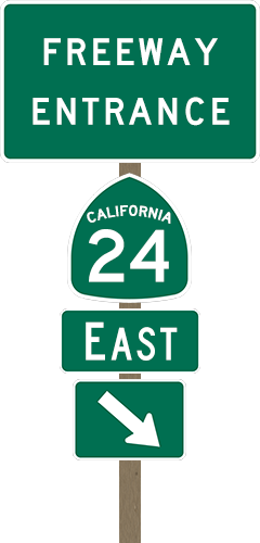 Fwiw, Here's A Typical California Freeway Entrance - California State Route 247 Sticker Decal R1026 Highway (240x500), Png Download