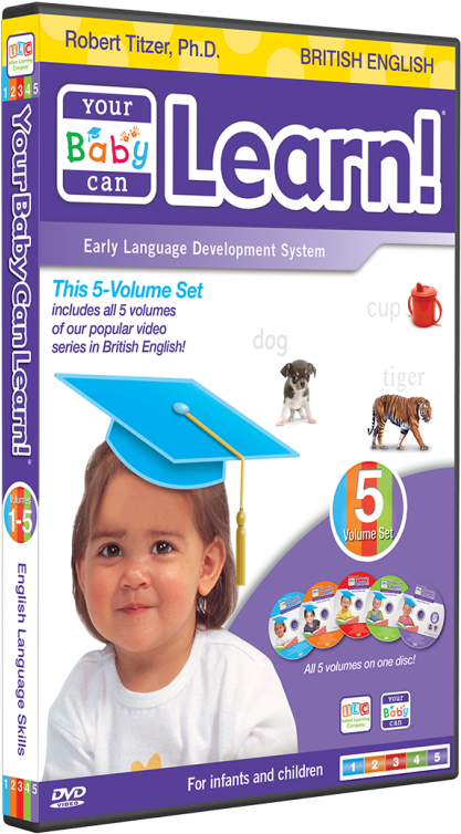 British English Dvd Case - Your Baby Can Learn! Special Edition 4-level Kit (800x800), Png Download