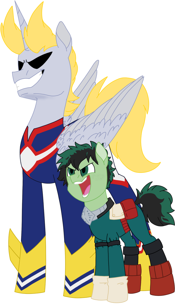 Alicorn, All Might, All Might's Hero Costume, Artist - Winged Unicorn (758x1280), Png Download