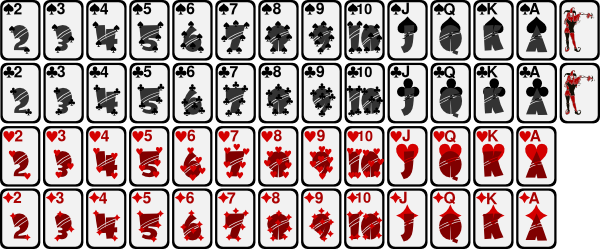 52 Playing Cards Png (600x249), Png Download