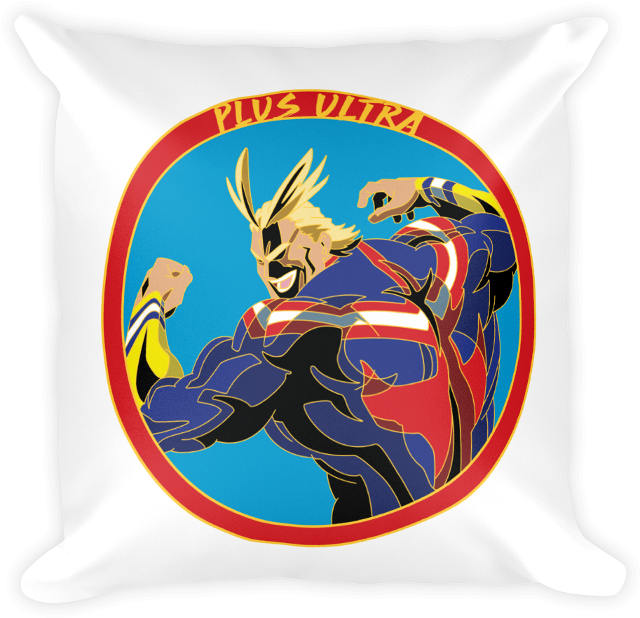 Image Of All Might Throw Pillow - Throw Pillow (1000x1000), Png Download