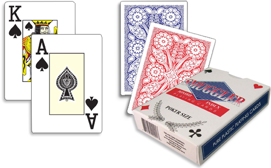 100% Plastic Playing Cards, Plastic Playing Cards, - Poker (544x331), Png Download
