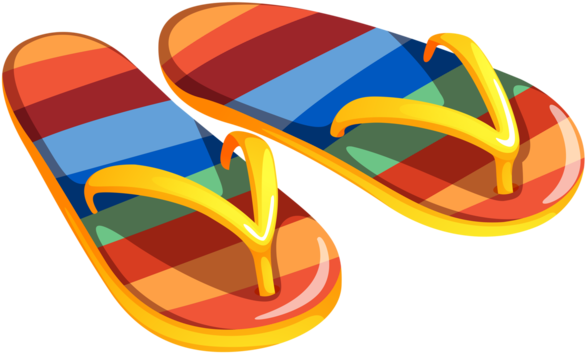 Clipart Royalty Free Download Forgetmenot Footwear - Flip Flops Clipart (600x411), Png Download