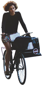 Transparent Riding Bike Png (297x480), Png Download