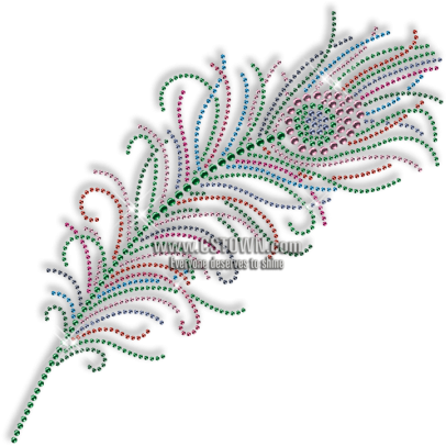 Best Custom Sparkling Rhinestone Beautiful Peacock - Rhinestone (450x450), Png Download