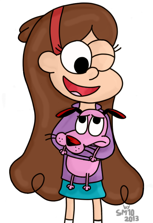 2013 Mabel Pines Dog Cartoon Facial Expression Nose - Mabel Pines And Courage The Cowardly Dog (1024x768), Png Download