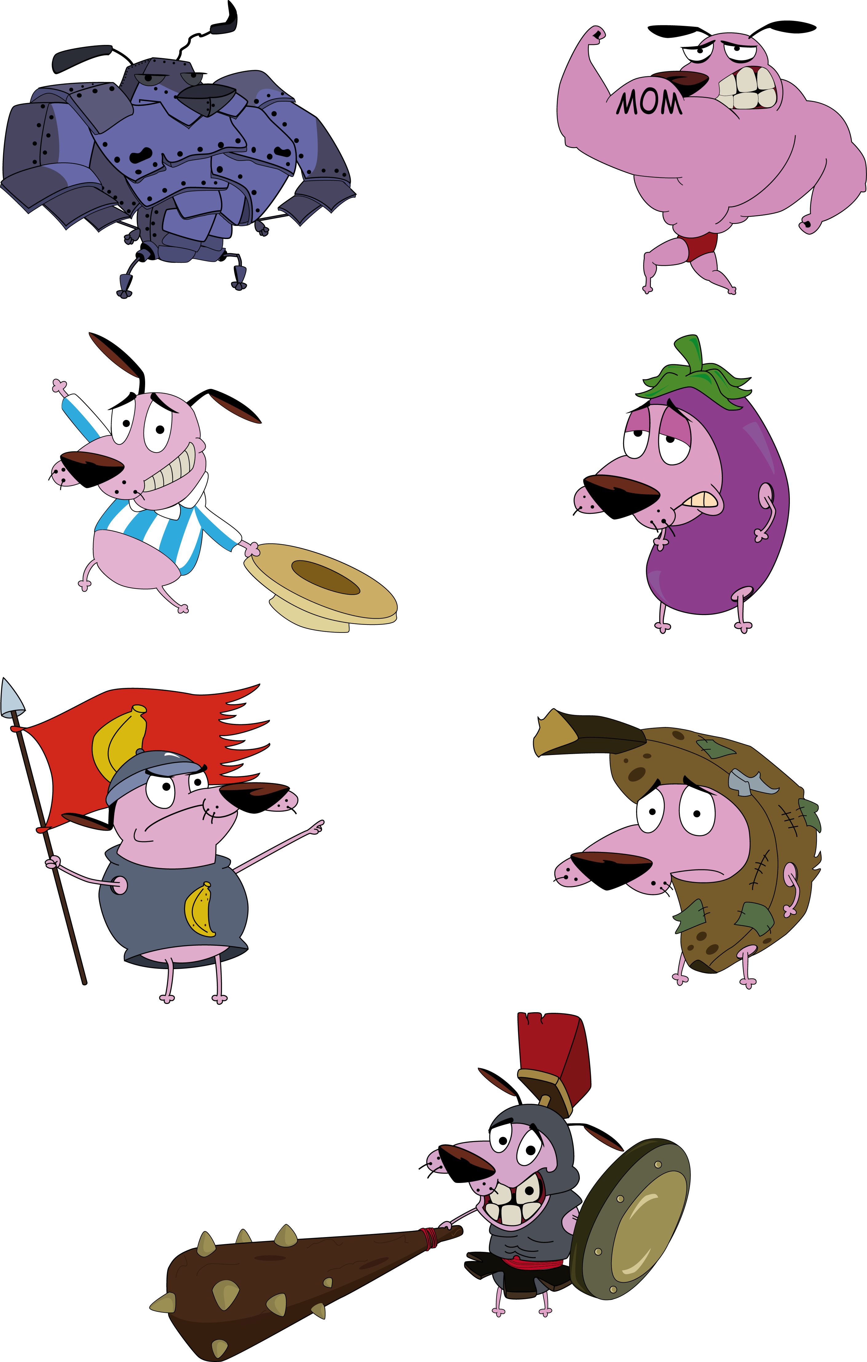 Sketch Ideas, Cartoons, Pin Up Cartoons, Dogs, Backgrounds, - Courage The Cowardly Dog Warrior (2820x4427), Png Download