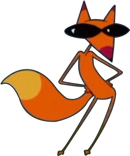 Television & Film » Thread - Red Fox Courage Cowardly Dog (462x562), Png Download