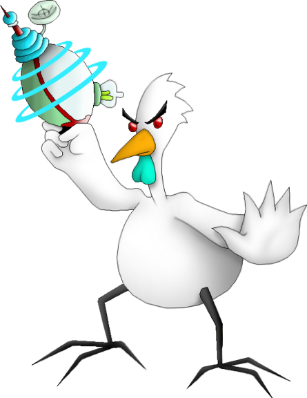 The Ghost Of The Chicken From Outer Space - Courage The Cowardly Dog Chicken From Outer Space (445x576), Png Download