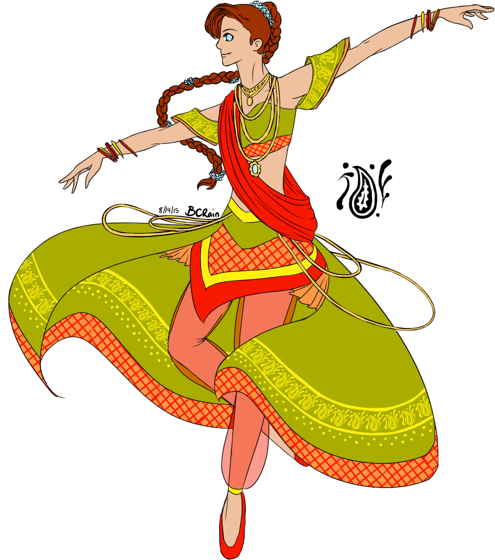 Open] Indian Dancer [istil Adopt] By Bc-rain On Deviantart - Indian Dance Logo Clip Art (1012x1162), Png Download