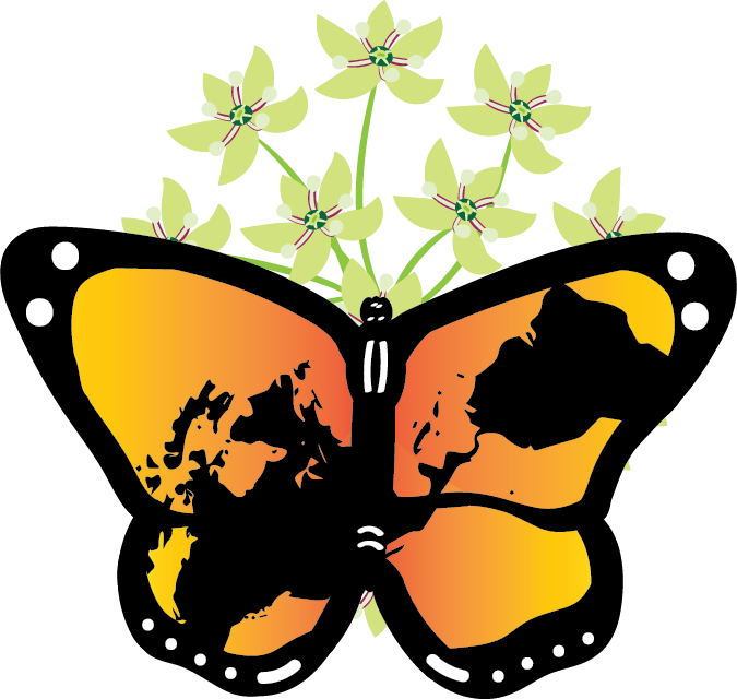 Monarchandmilkweed2 - Monarch Butterfly (675x640), Png Download