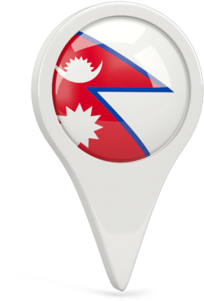 Illustration Of Flag Of Nepal - Nepal Flag Icon Png (640x480), Png Download