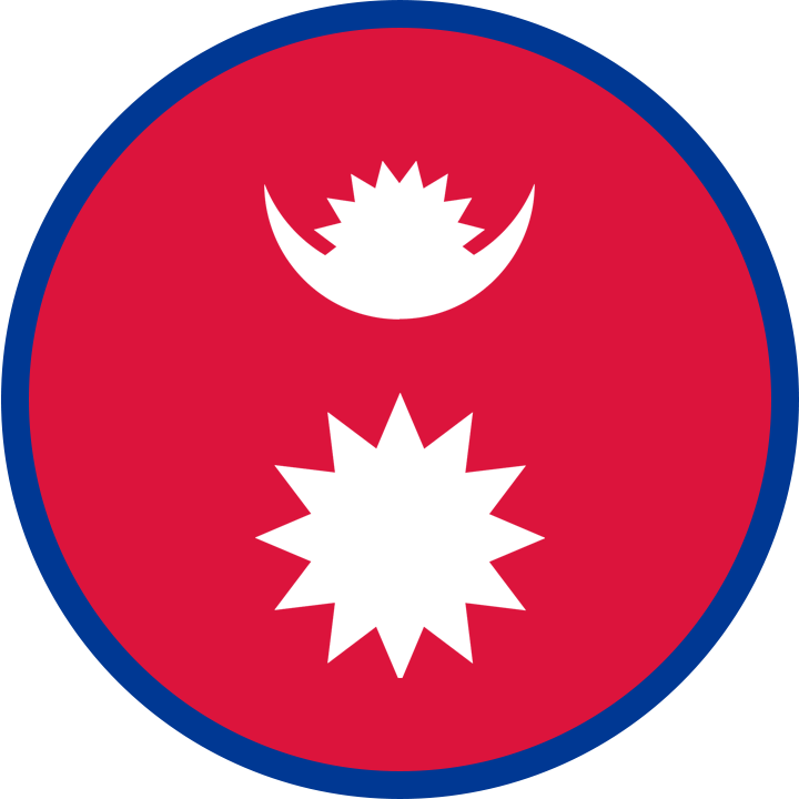 Ocround Nepal Flagoc - Flag Of Nepal Jpg (720x720), Png Download
