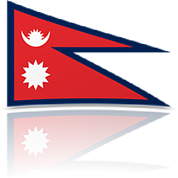 Nepal Flag (350x350), Png Download
