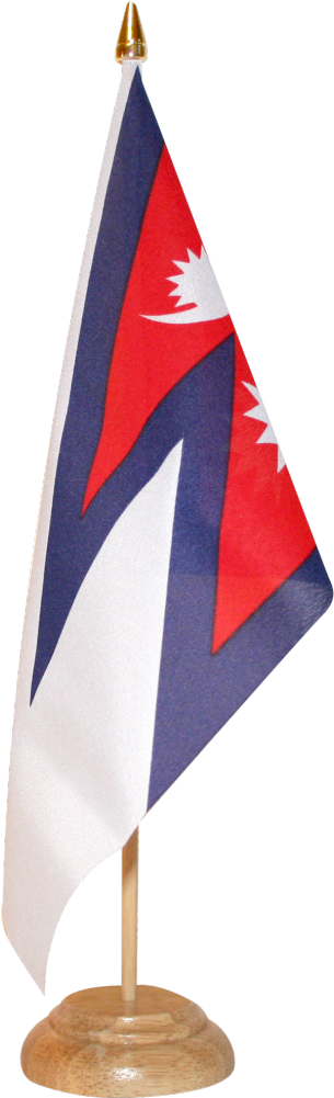 Nepal Table Flag - Flag (1500x1176), Png Download