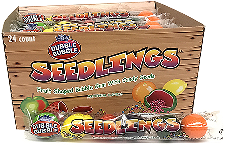 Dubble Bubble Seedlings Fruit Shaped Bubble Gum - Dubble Bubble (500x500), Png Download