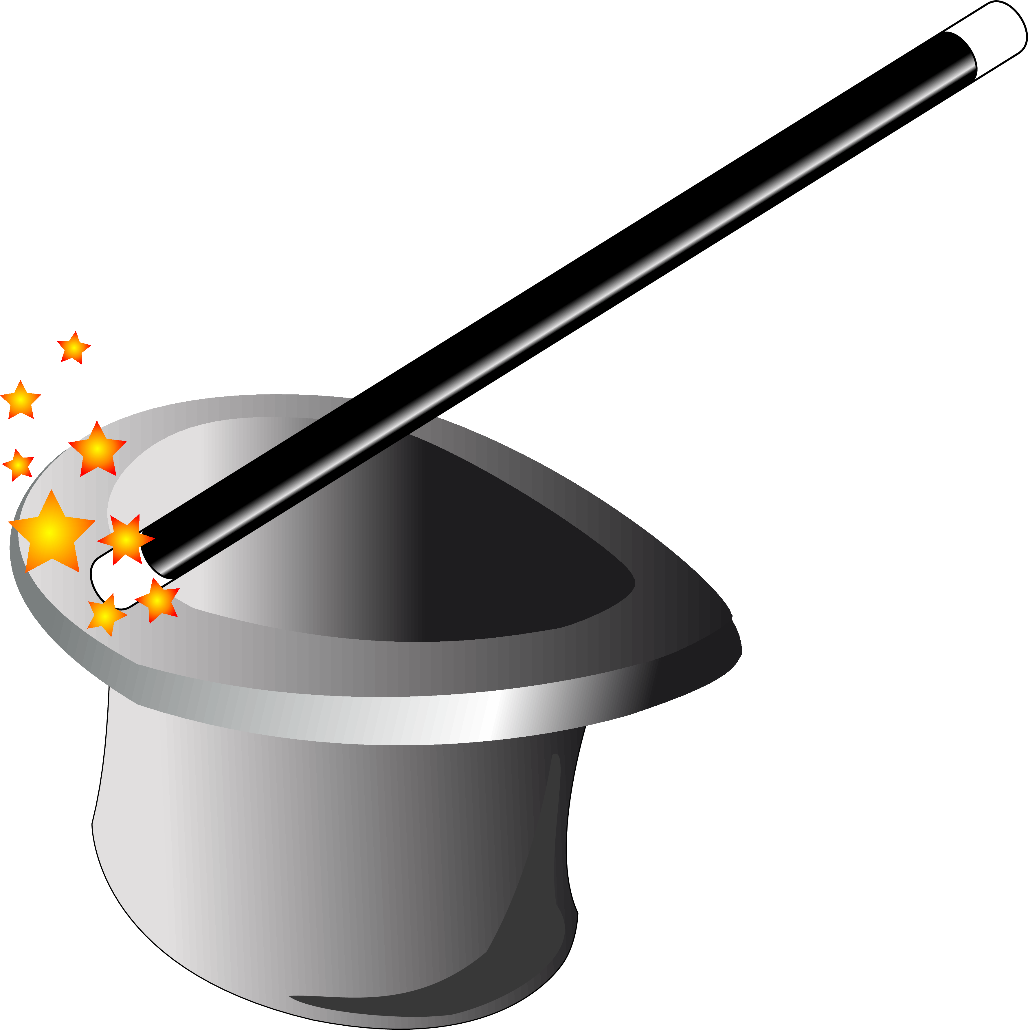 Magic Hat Clip Art - Magic Wand Clip Art (1918x1920), Png Download