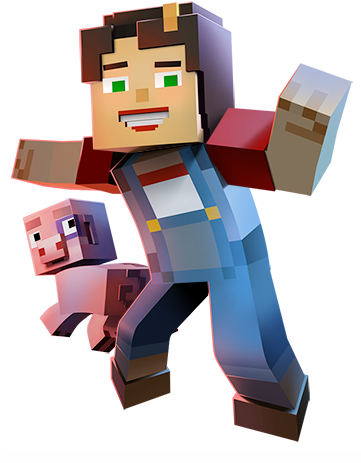With A Team Of Friends At Your Side, And A Troubled - Character From Minecraft Story Mode (360x490), Png Download