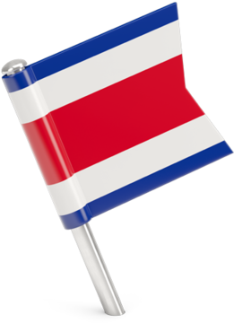Costa Rica Flag Pin (640x480), Png Download