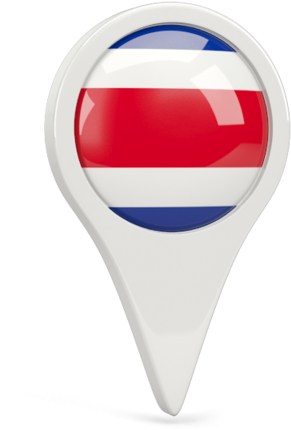 Illustration Of Flag Of Costa Rica - Costa Rica Flag Pin Png (640x480), Png Download