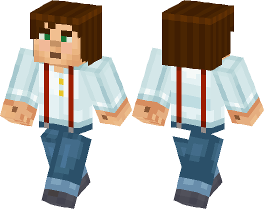 Minecraft Skins Jesse (528x418), Png Download
