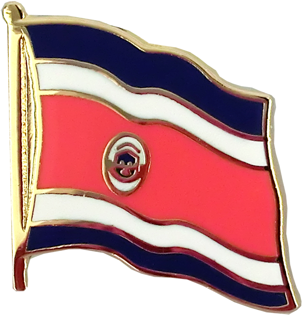 Flag Lapel Pin - Costa Rica - Flag Lapel Pin (1500x938), Png Download