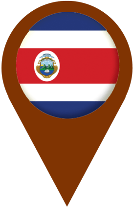 Related - Costa Rica National Country Flag Compact Purse Mirror (410x565), Png Download
