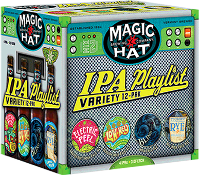 Magic Hat Ipa Playlist Variety Pak - Magic Hat Variety Pack Ipa - 12 Pack, 12 Fl Oz Bottles (600x500), Png Download