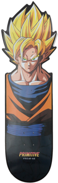 Dbz Goku Cnc Cruiser Deck - Primitive Dragon Ball Z Deck Goku (400x400), Png Download