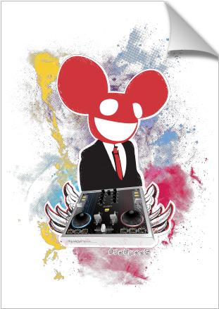 Deadmau5 - Deadmau5 House Electro Music Graffiti Art 16x12 Print (674x516), Png Download