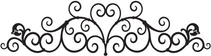 Outstanding Scroll Wall Art Decor Decals Asian Bronze - Vintage Mirror (451x329), Png Download