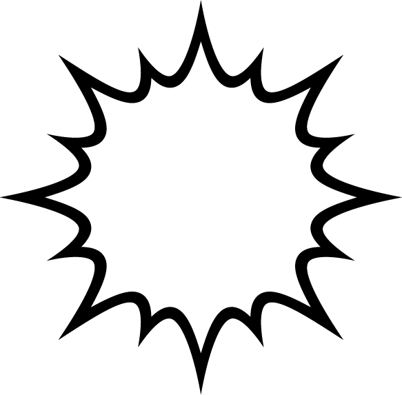 Different Variations - Sun Transparent Outline Background (583x573), Png Download