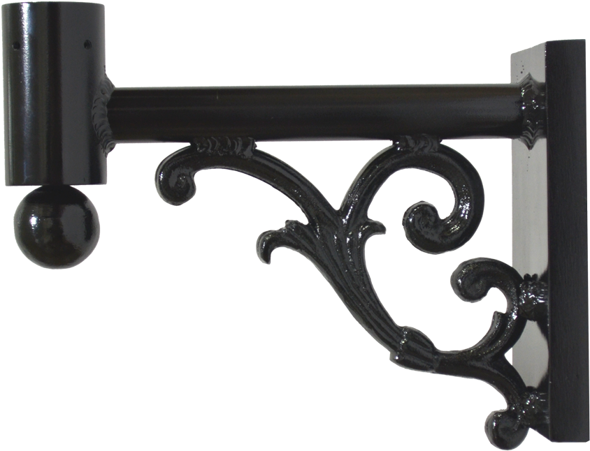 Wall Mount Sm Decorative Scroll Arm - Aluminium (918x700), Png Download