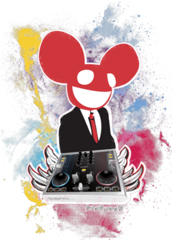 Deadmau5 - Deadmau5 House Electro Music Graffiti Art 16x12 Print (674x518), Png Download