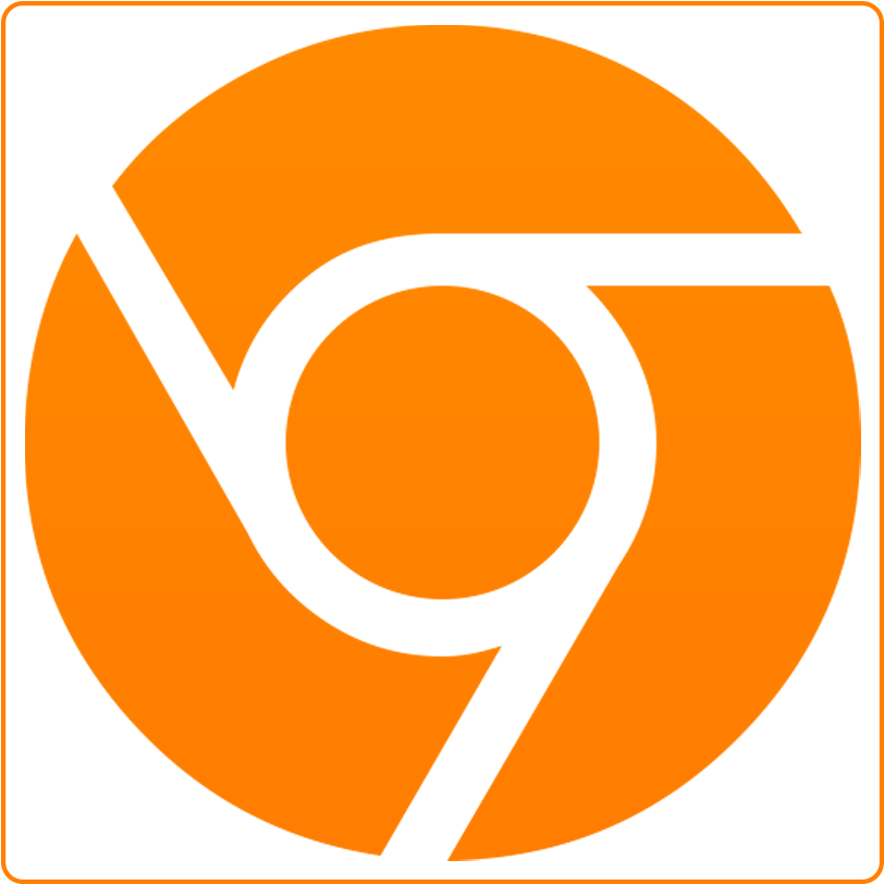 Image Result For Chrome Logo - Orange Google Chrome Icon (851x851), Png Download