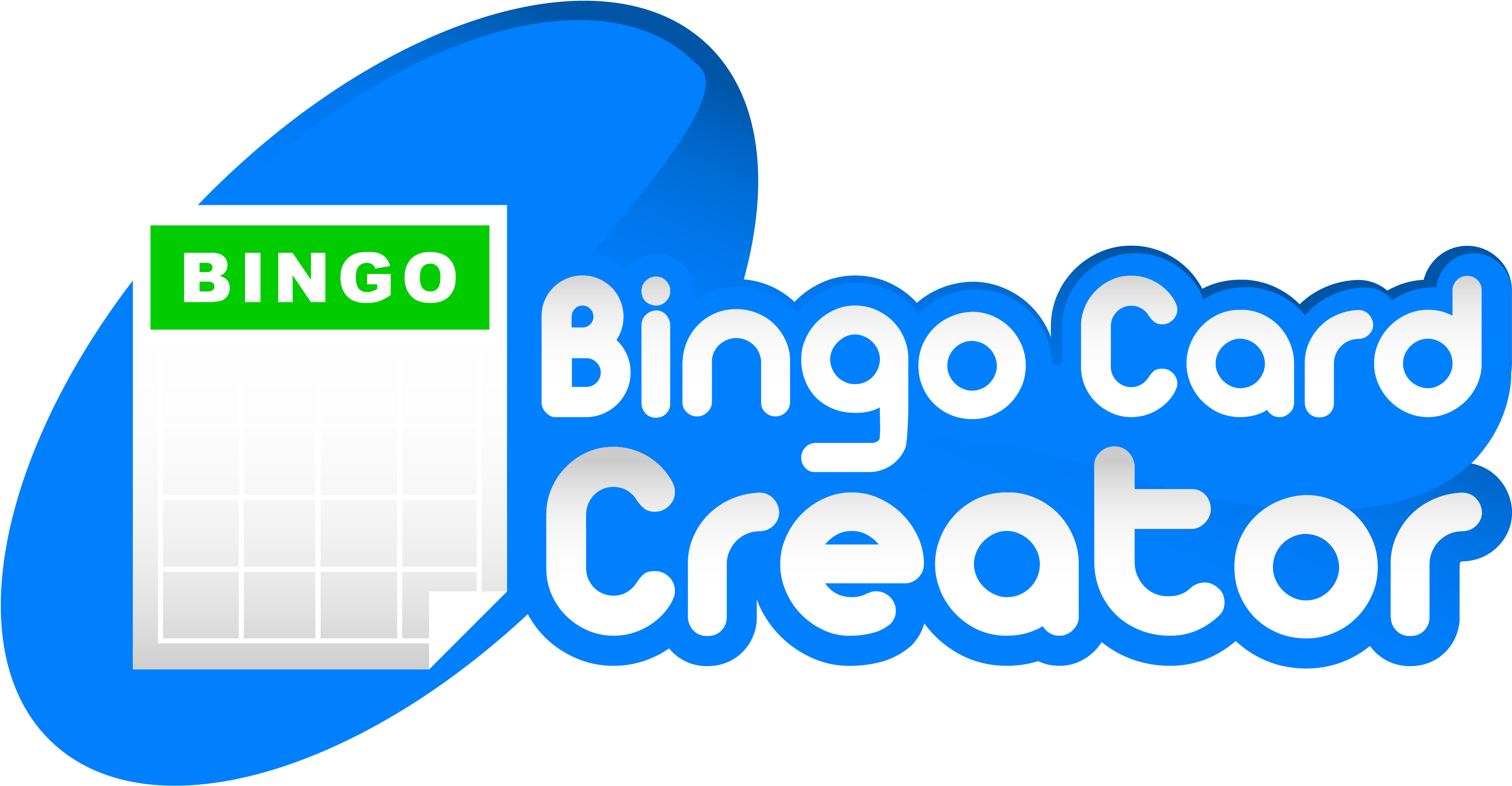 Bingo Card Creator Logo - Printable Bingo Cards (3600x1950), Png Download