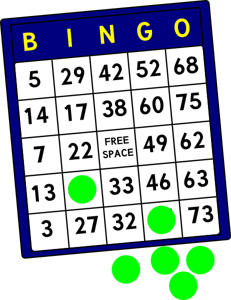 Bingo Card Png Vector Transparent Download - Bingo Clip Art Png (462x599), Png Download