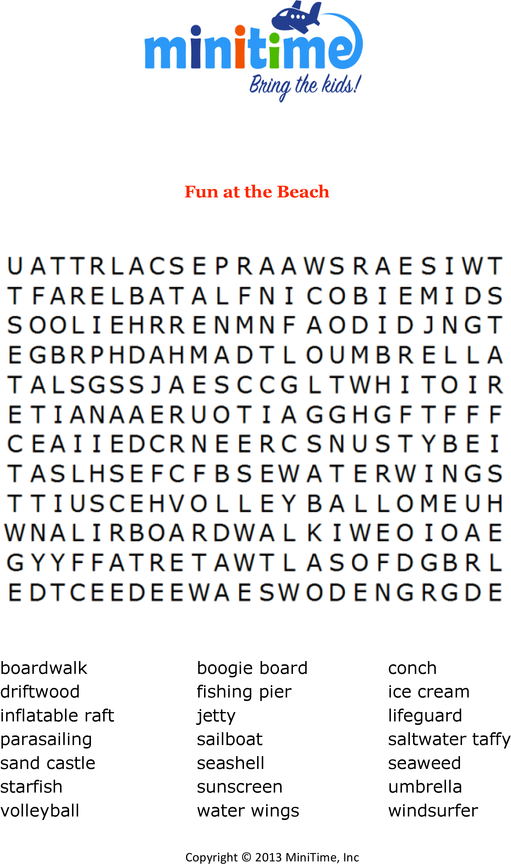 Banish Backseat Boredom - Crossword (2550x3300), Png Download
