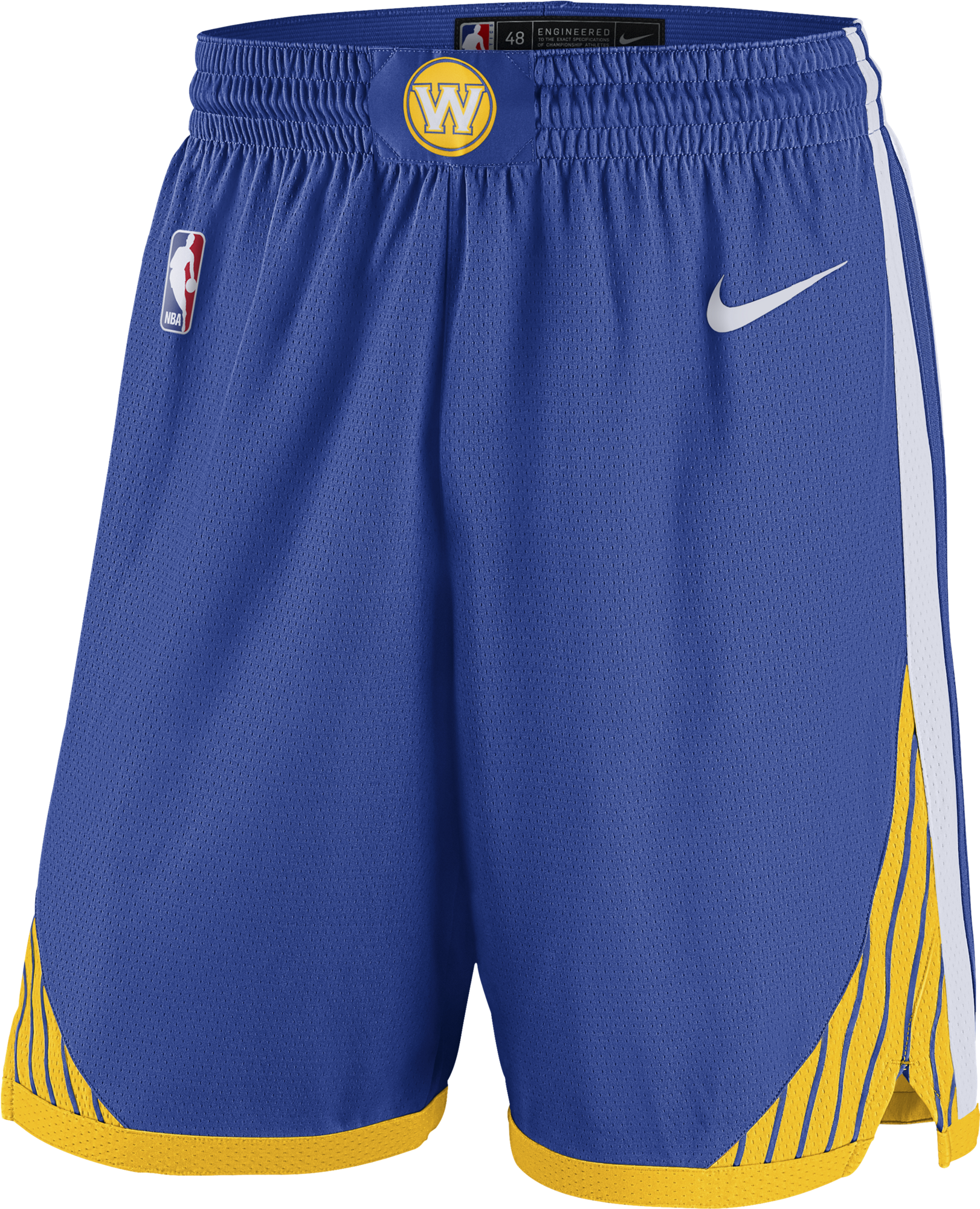 Nike Nba Golden State Warriors Swingman Road Shorts - Short Golden State (2000x2000), Png Download