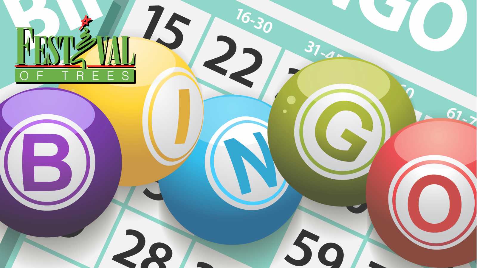 Family Night Bingo At Festival Of Trees - Medicare Bingo (1600x900), Png Download