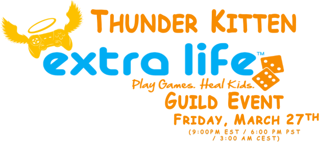 Extra Life Charity (640x281), Png Download